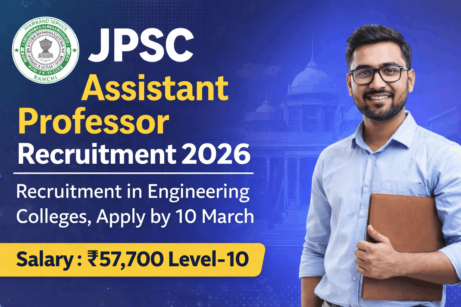 JPSC Assistant Professor Recruitment 2026