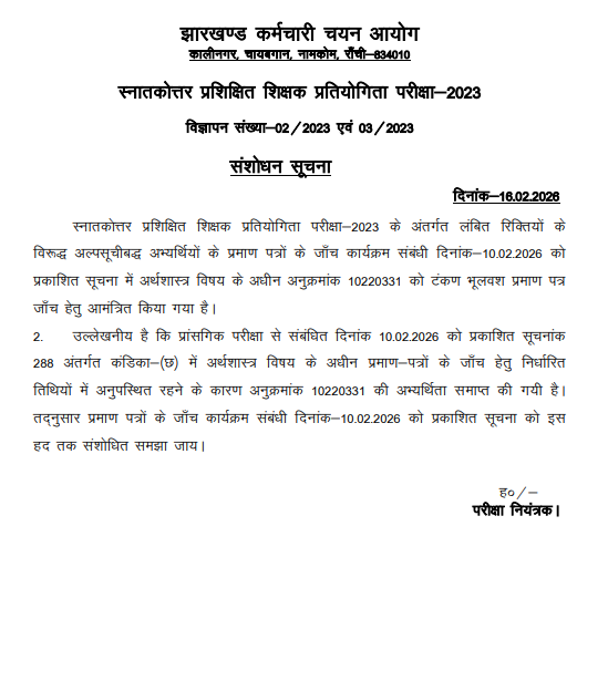 PGTTCE-2023 Certificate Verification Notice